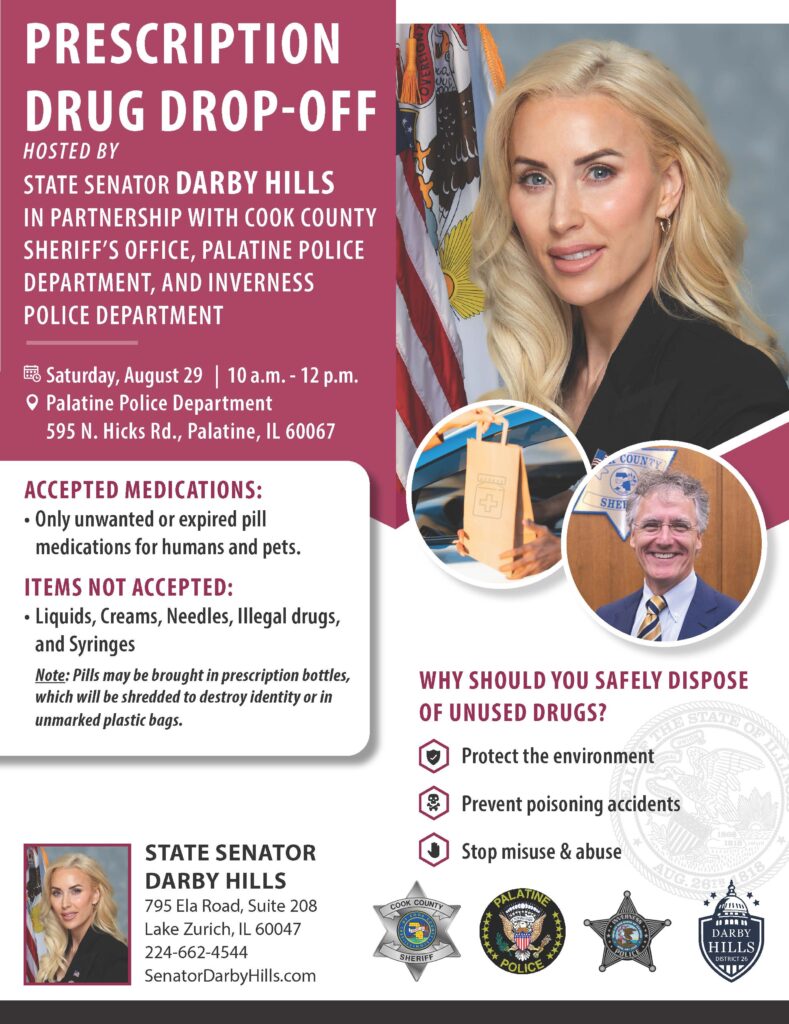 Palatine Prescription Drug Drop-Off Event Flyer