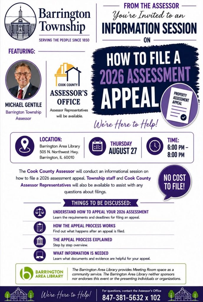 Information Session for Property Tax Assessments and Appeals