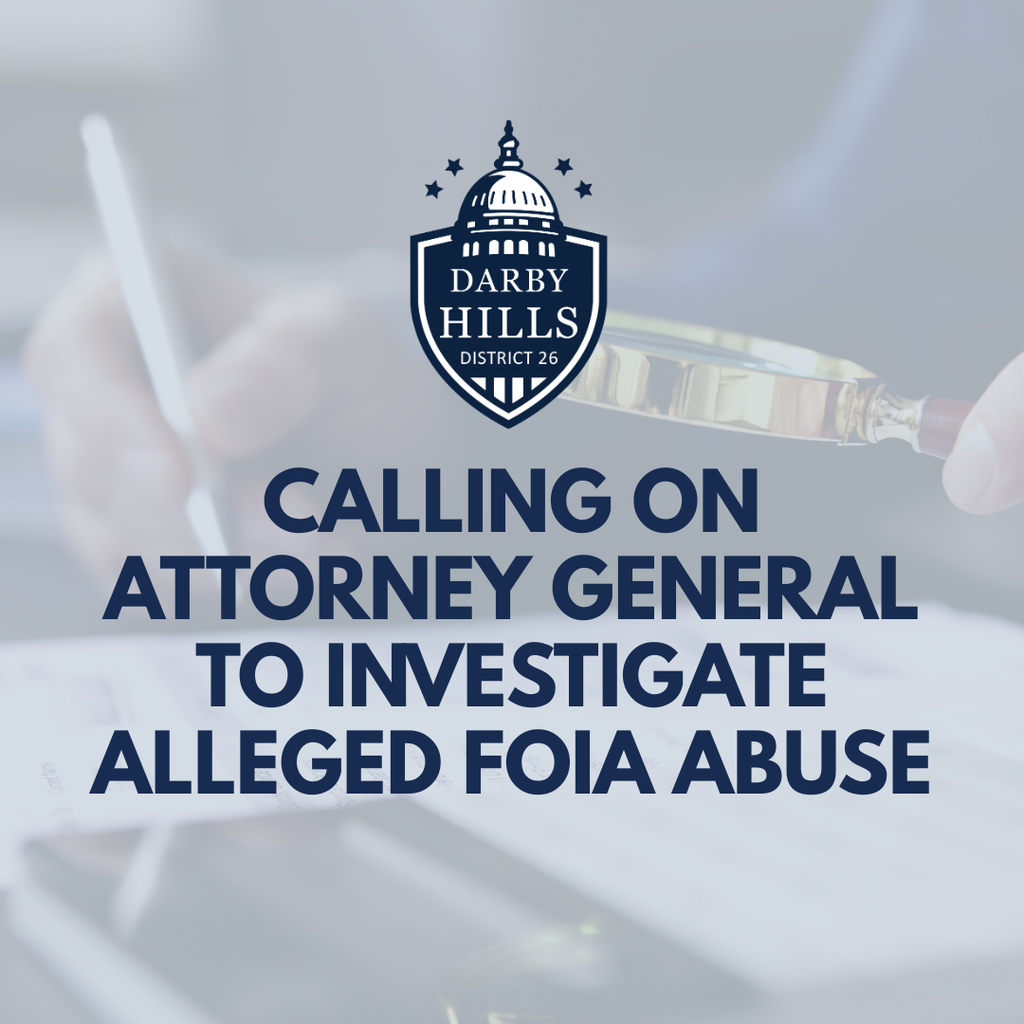 Calling on Attorney General to Investigate Alleged FOIA Abuse