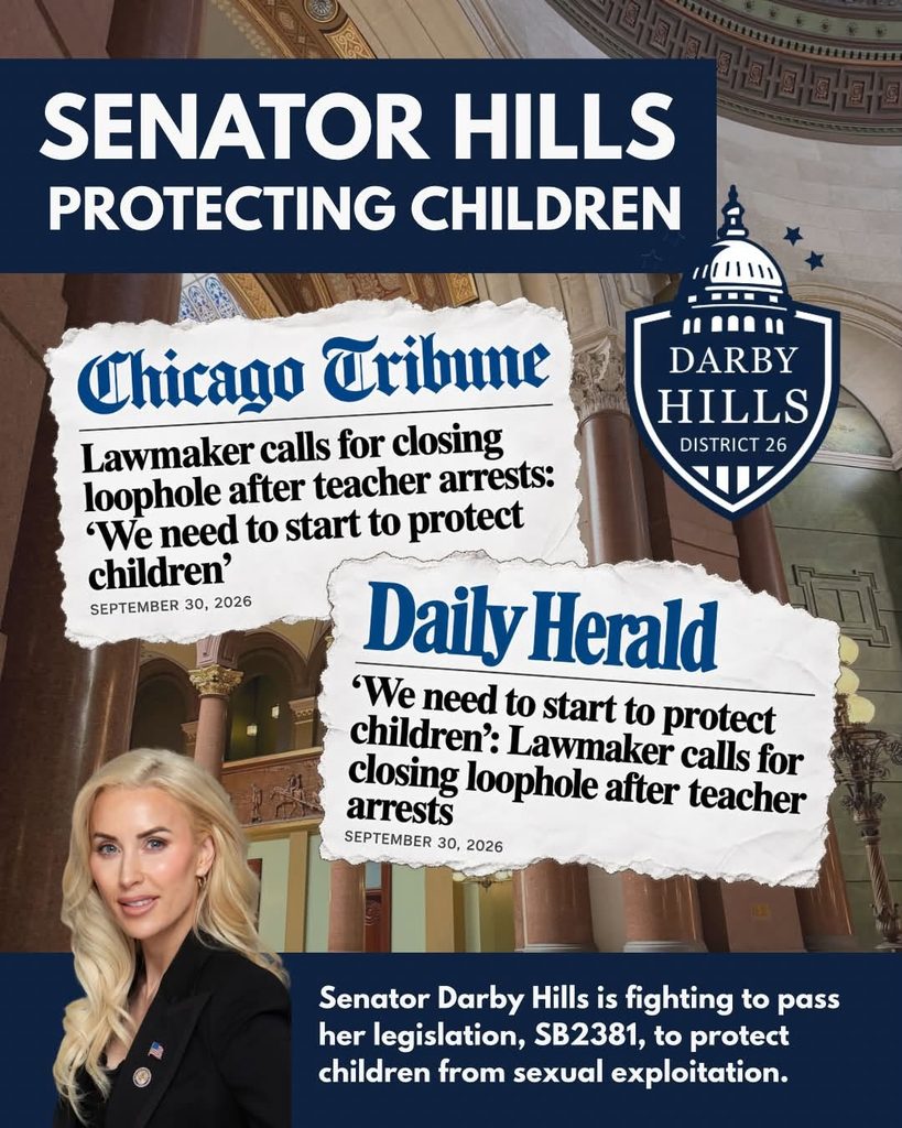 Sen. Hills Calls for Passage of Her Legislation to Close Loophole in Illinois Law and Protect Children